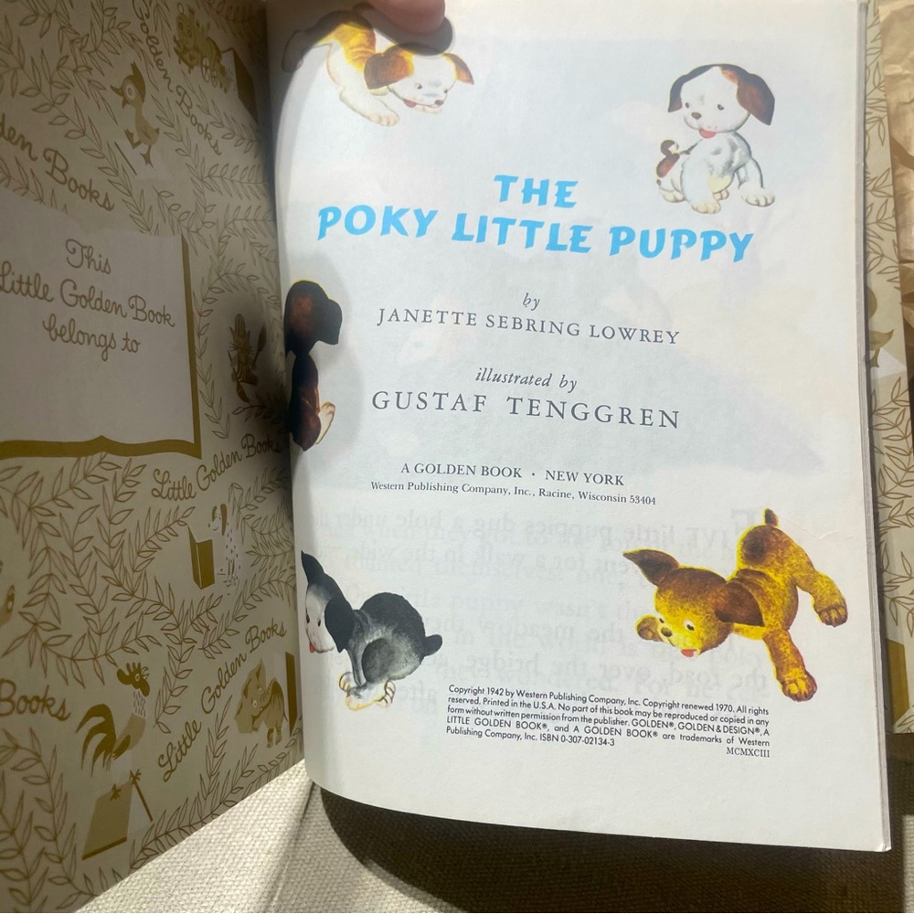 BRAND NEW VINTAGE A Little Golden Book The Pokey Little Puppy - Picture 3 of 7